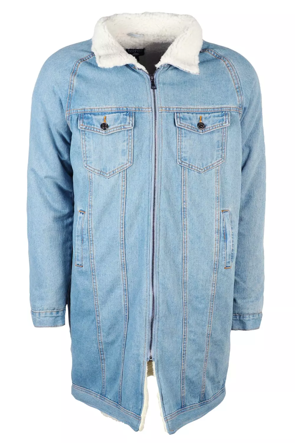 Borg longline 2024 denim jacket